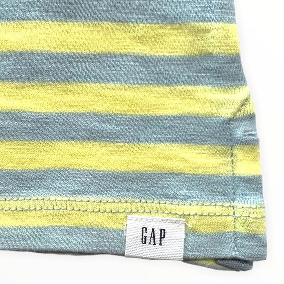 GAP Kids | Green-Blue | COTTON STRIPED POLO SHIRT - Picture 4 of 4